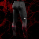 Hayabusa UFC Compression Pants, Schwarz-Rot 2