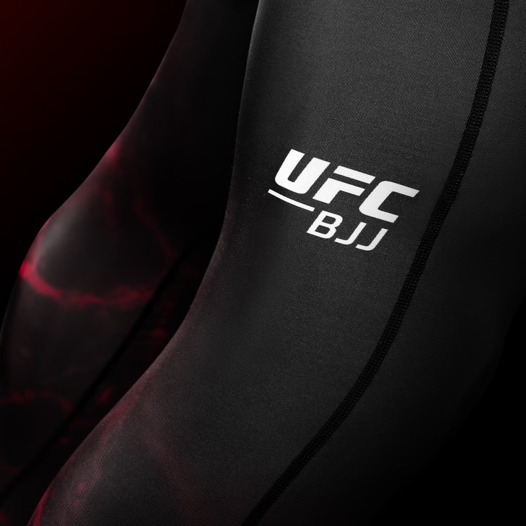 Hayabusa UFC Compression Pants, Schwarz-Rot 3