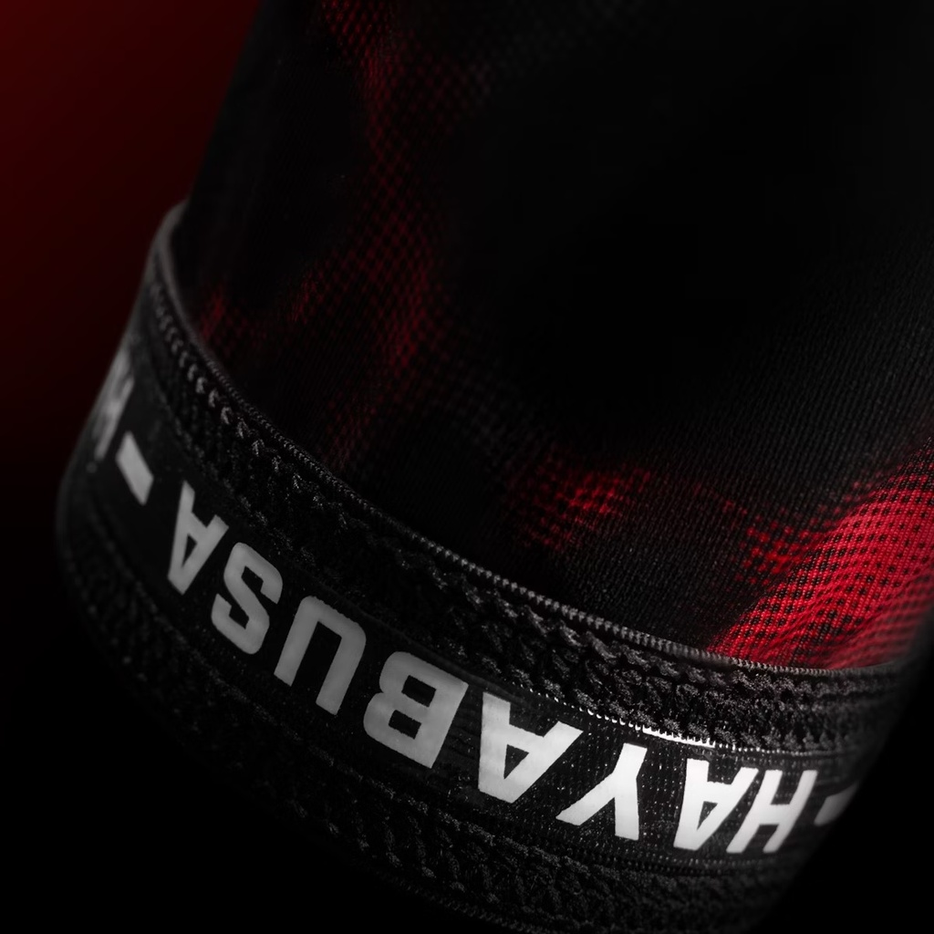Hayabusa UFC Compression Pants, Schwarz-Rot 4