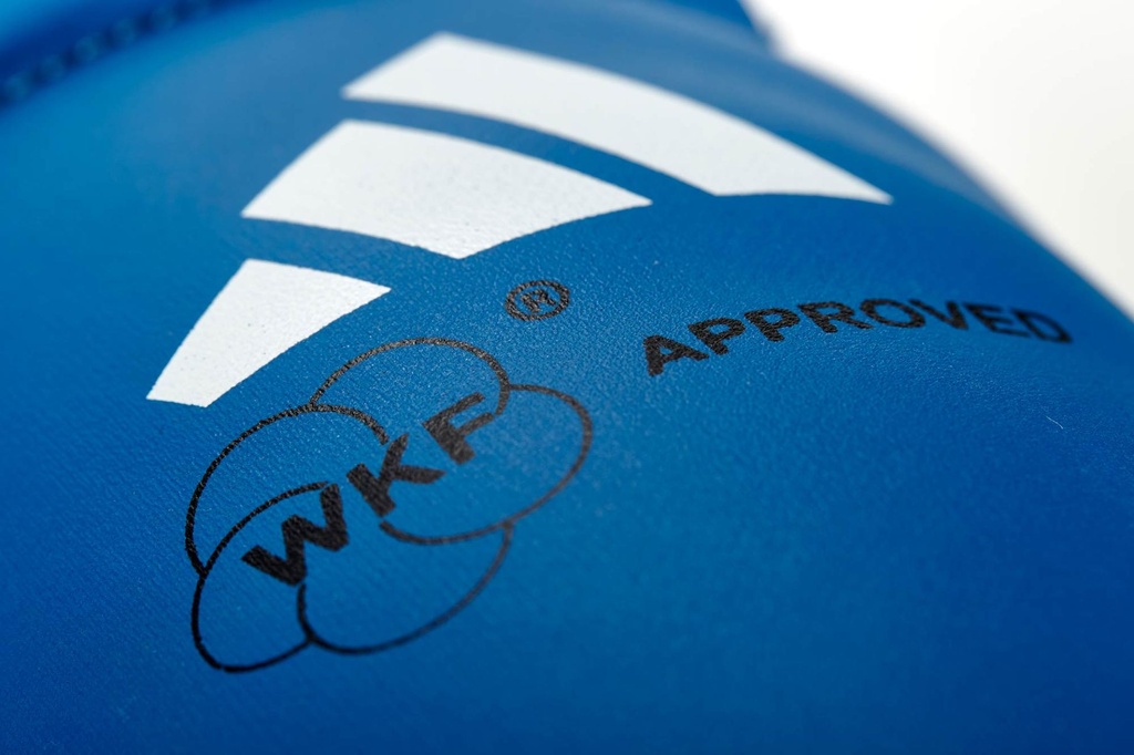 adidas Schienbeinschoner Karate WKF, Blau