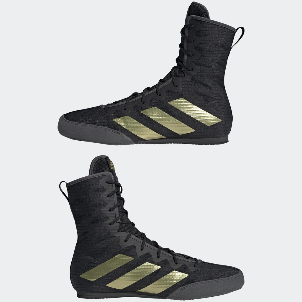 adidas Boxschuhe Box Hog 4, Schwarz-Gold