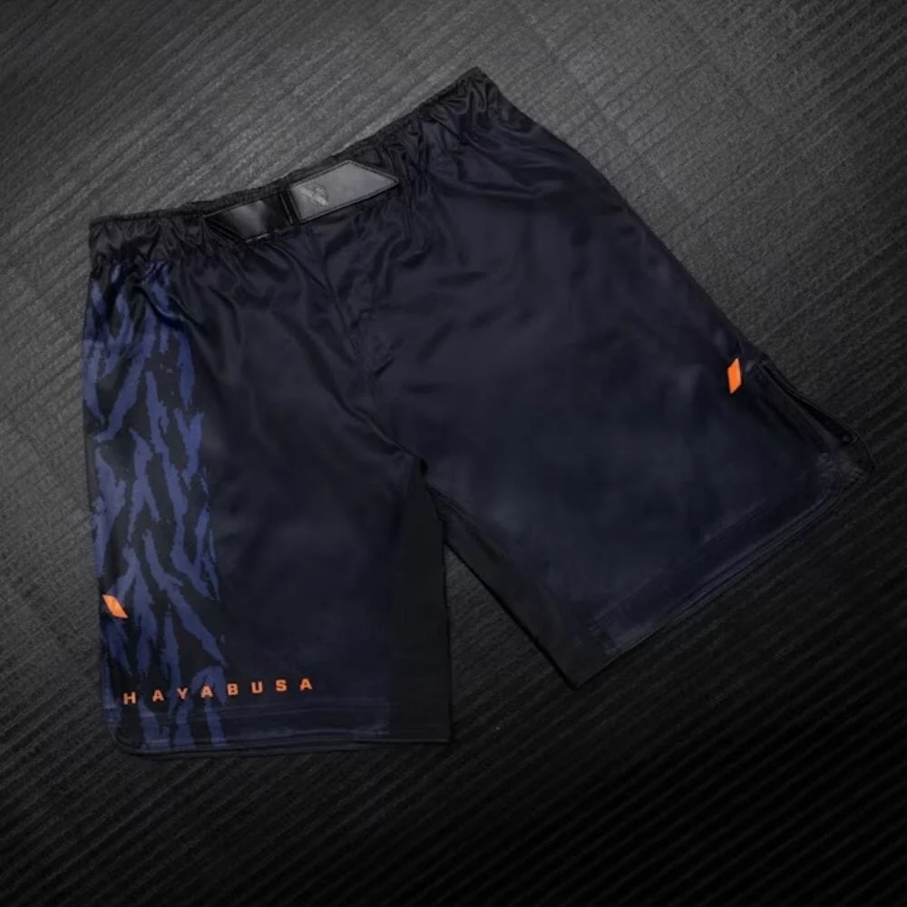 Hayabusa Fight Shorts Apex Long, Blau 3