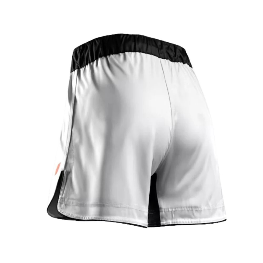 Hayabusa Fight Shorts Apex Mid, Weiß 2