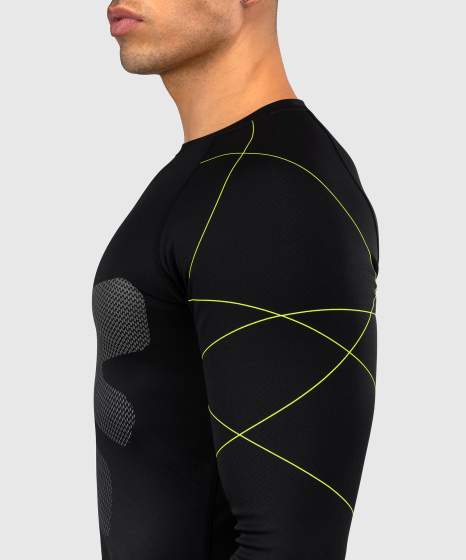 Venum Rash Guard Training Camp 4.0, Schwarz-Gün 3