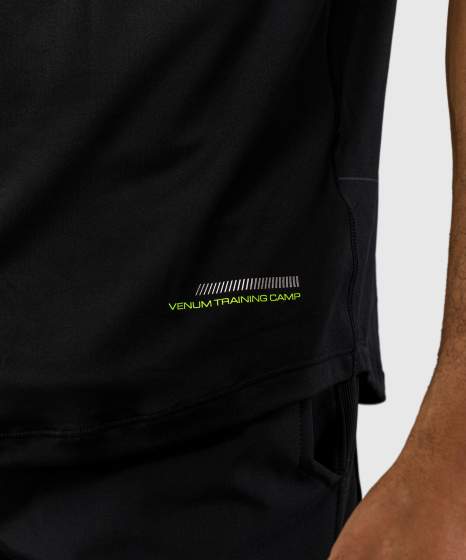 Venum T-Shirt Training Camp 4.0 Dry-Tech, Schwarz-Grün 5
