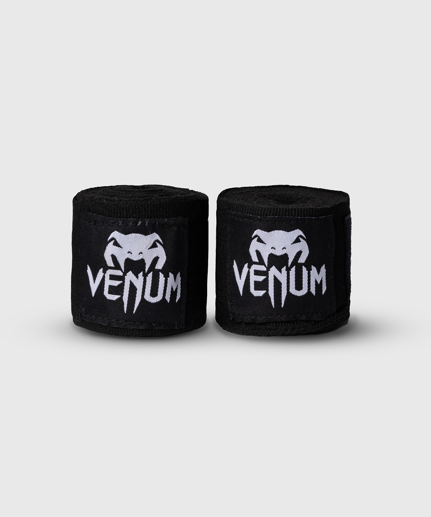 Venum Boxbandagen 2,5m Halbelastisch, Schwarz