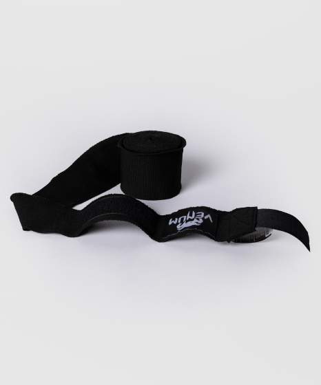 Venum Boxbandagen 2,5m Halbelastisch, Schwarz