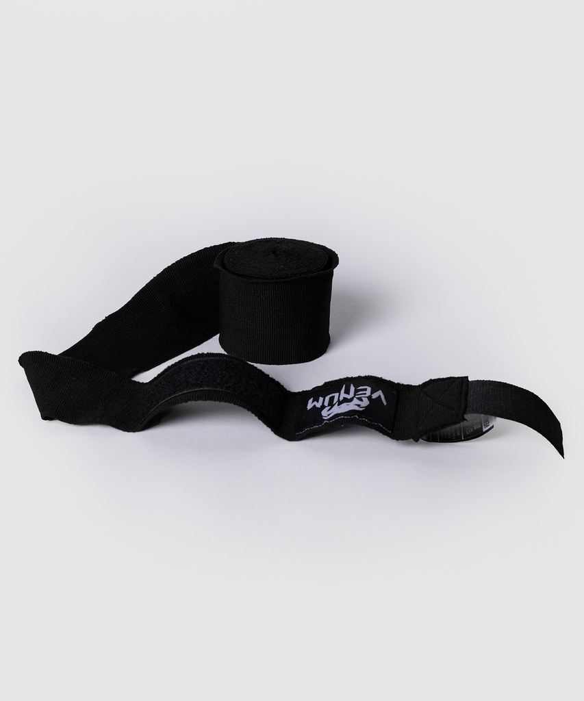 Venum Boxbandagen 4m Halbelastisch, Schwarz