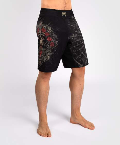 Venum Fight Shorts Santa Muarte 5.0, Schwarz-Gold