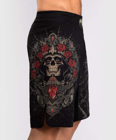 Venum Fight Shorts Santa Muarte 5.0, Schwarz-Gold