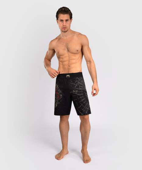 Venum Fight Shorts Santa Muarte 5.0, Schwarz-Gold