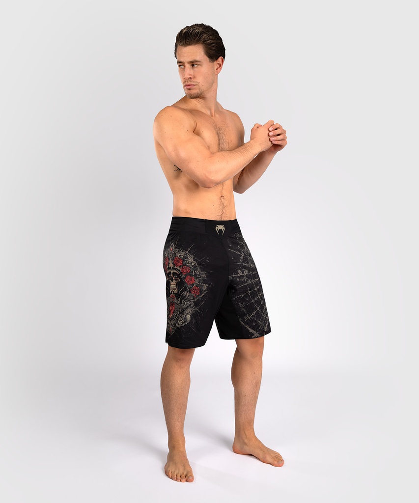 Venum Fight Shorts Santa Muarte 5.0, Schwarz-Gold