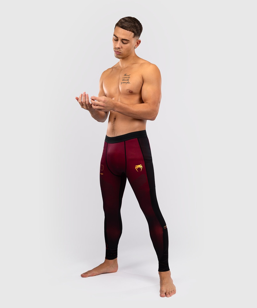 Venum Compression Pants Tactical XT, Schwarz-Burgundrot-Gold 2