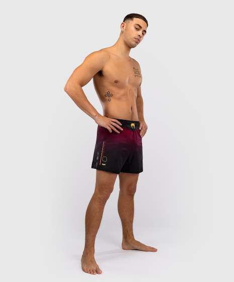 Venum Fight Shorts Tactical XT, Schwarz-Burgundrot-Gold 4