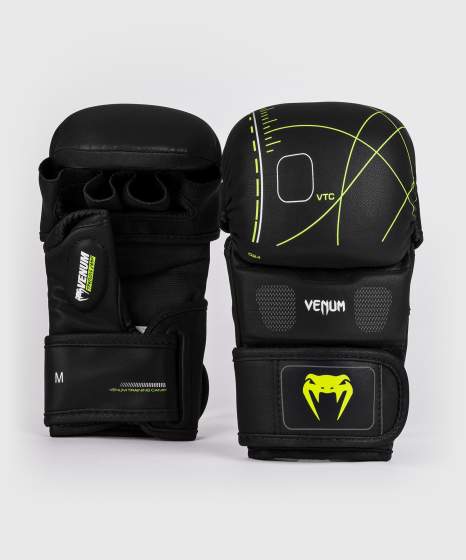 Venum MMA Handschuhe Sparring Training Camp 4.0, Schwarz-Grün 2