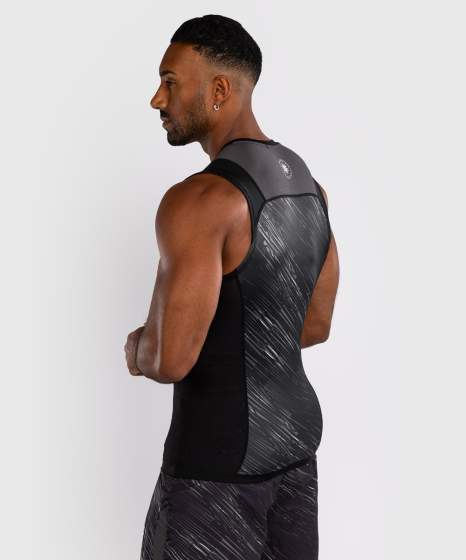 Venum Rash Guard Rapid Ärmellos, Schwarz-Grau 2