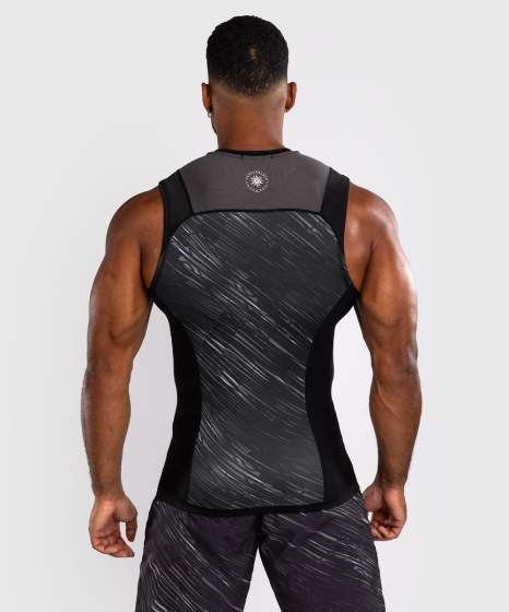 Venum Rash Guard Rapid Ärmellos, Schwarz-Grau 3