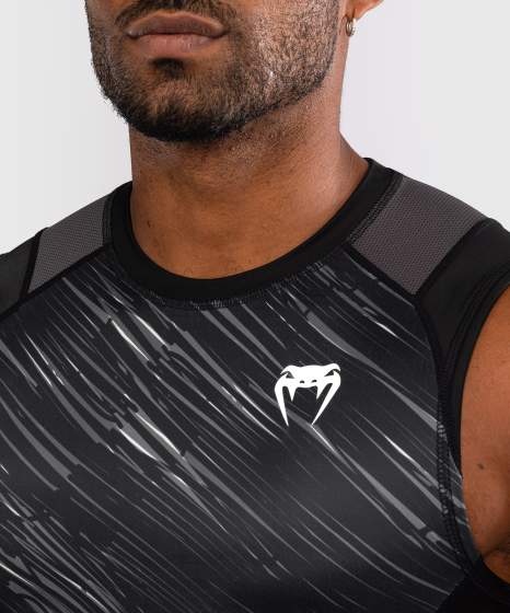 Venum Rash Guard Rapid Ärmellos, Schwarz-Grau 4