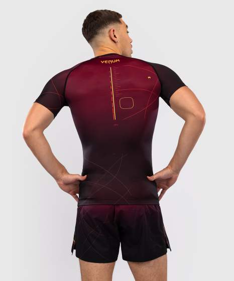 Venum Rash Guard Tactical XT, Schwarz-Burgundrot-Gold 2