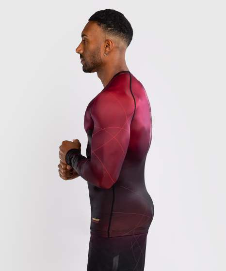 Venum Rash Guard Tactical XT, Schwarz-Burgundrot-Gold 4