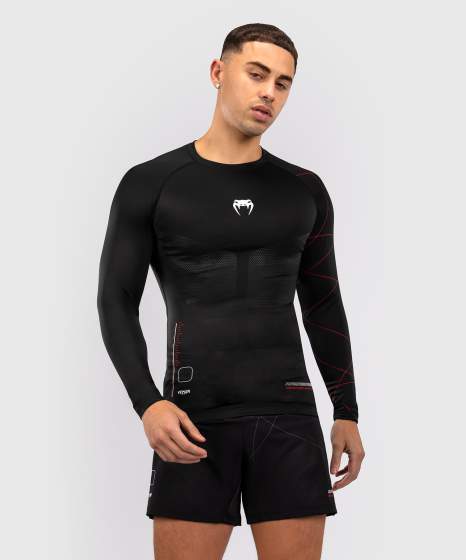 Venum Rash Guard Tactical XT, Schwarz-Rot 3