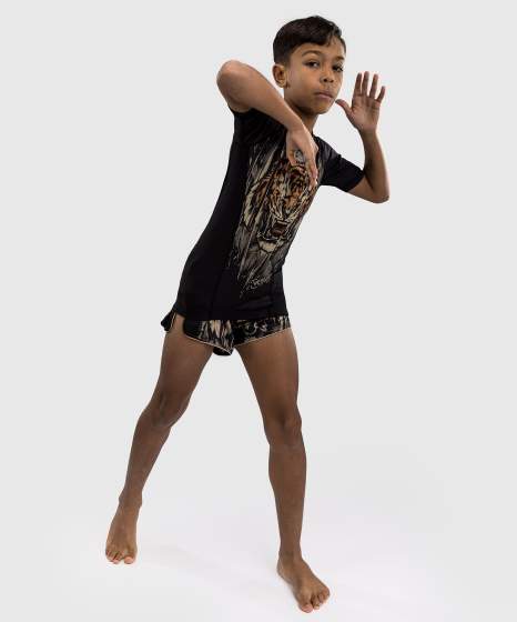 Venum Rash Guard Tiger Kids, Schwarz-Orange 6