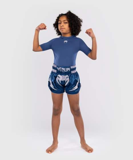 Venum Muay Thai Shorts Inferno Kids, Blau 2