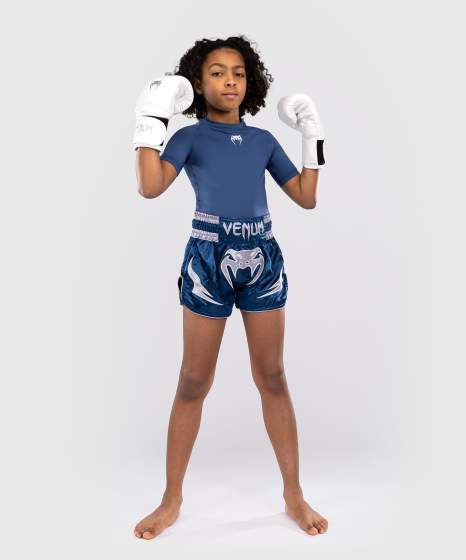 Venum Muay Thai Shorts Inferno Kids, Blau 6