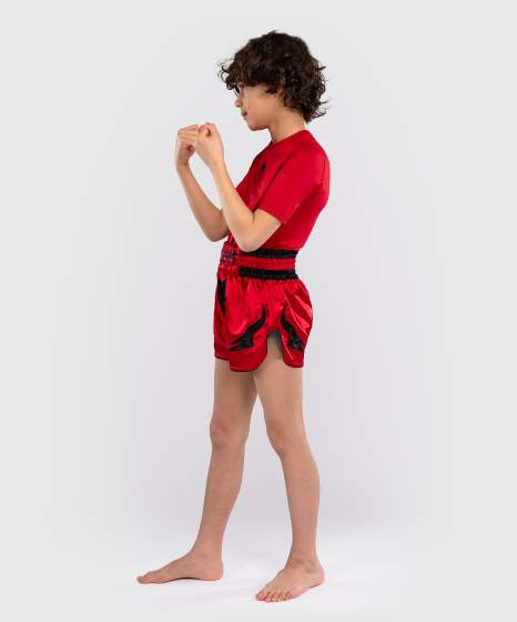 Venum Muay Thai Shorts Inferno Kids, Rot 3