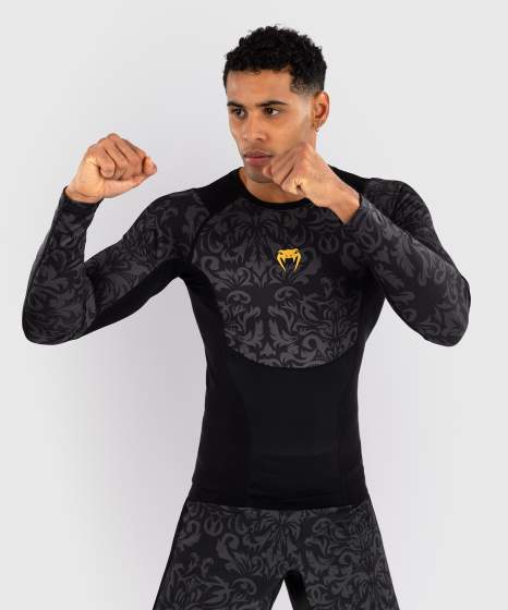 Venum Rash Guard X Topuria Unmatched Edition, Schwarz-Gold 5