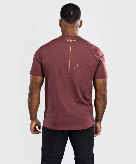 Venum T-Shirt Tactical XT, Schwarz-Burgundrot-Gold 4