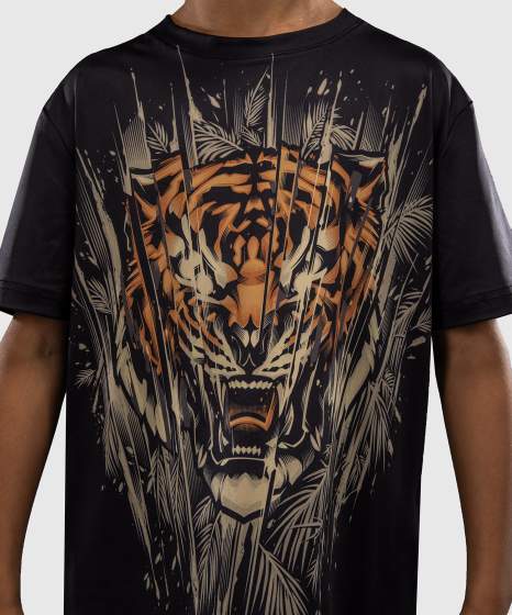 Venum T-Shirt Tiger Dry Tech Kids, Schwarz-Orange 3