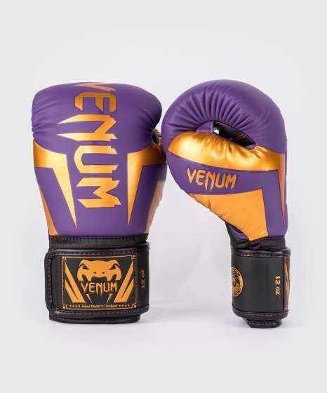 Venum Boxhandschuhe Elite, Violett-Gold 2
