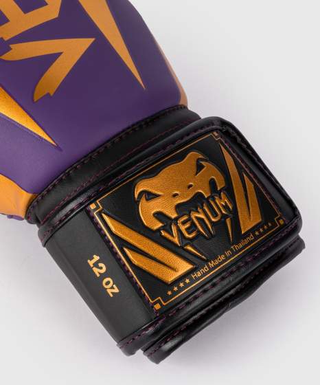 Venum Boxhandschuhe Elite, Violett-Gold 3
