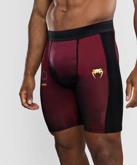 Venum Compression Shorts Tactical XT, Schwarz-Burgundrot-Gold 5