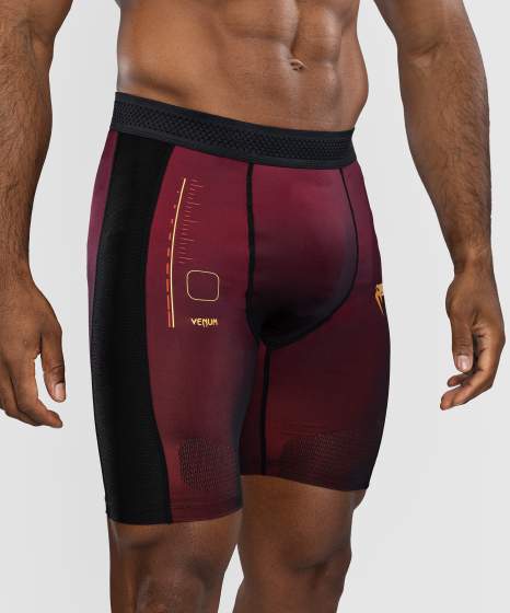 Venum Compression Shorts Tactical XT, Schwarz-Burgundrot-Gold 6