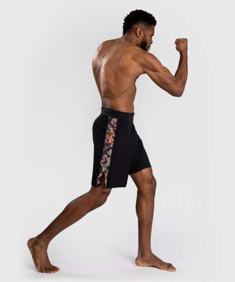 Venum Fight Shorts Jungle OPS, Schwarz-Orange-Camo 5