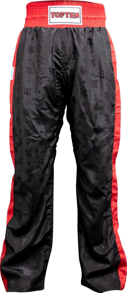 Top Ten Kickboxhose Classic, Schwarz-Rot