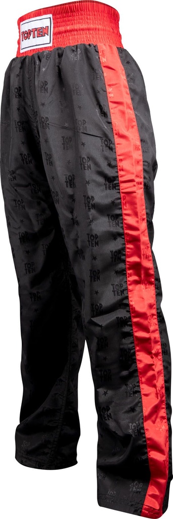 Top Ten Kickboxhose Classic, Schwarz-Rot