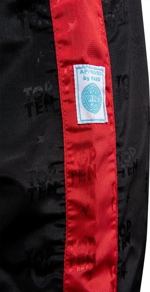 Top Ten Kickboxhose Classic, Schwarz-Rot