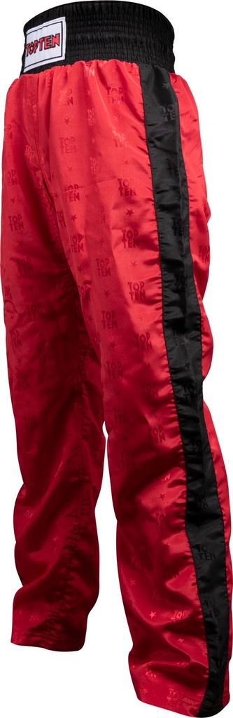 Top Ten Kickboxhose Classic, Rot-Schwarz