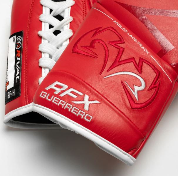 Rival Boxhandschuhe RFX-Guerrero Pro Fight SF-H mit Schnürung, Rot