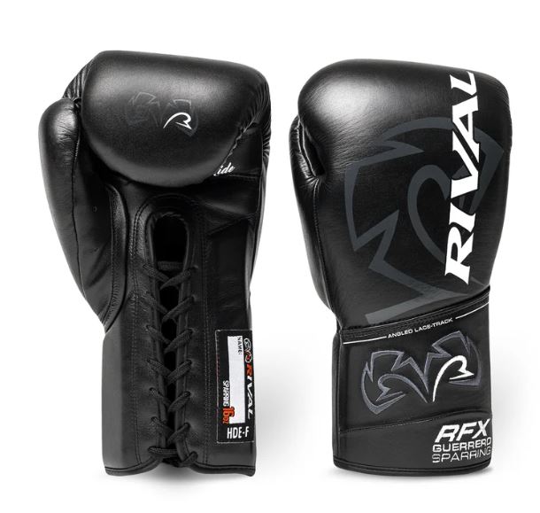 Rival Boxhandschuhe RFX-Guerrero Sparring HDE-F mit Schnürung, Schwarz