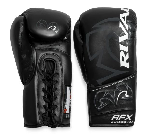 Rival Boxhandschuhe RFX-Guerrero Pro Fight SF-H mit Schnürung, Schwarz