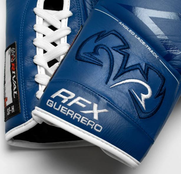 Rival Boxhandschuhe RFX-Guerrero Pro Fight SF-H mit Schnürung, Blau