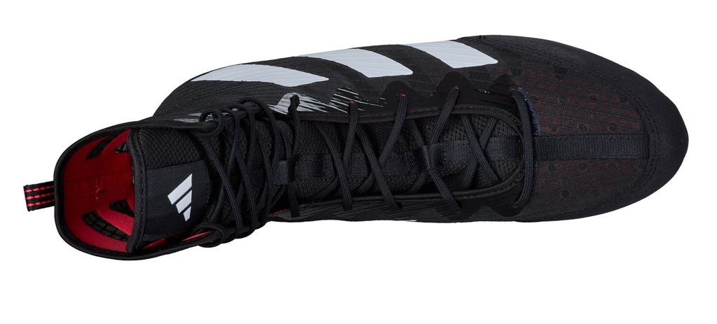 adidas Boxschuhe Box Hog 4, Schwarz-Weiß-Rot 4