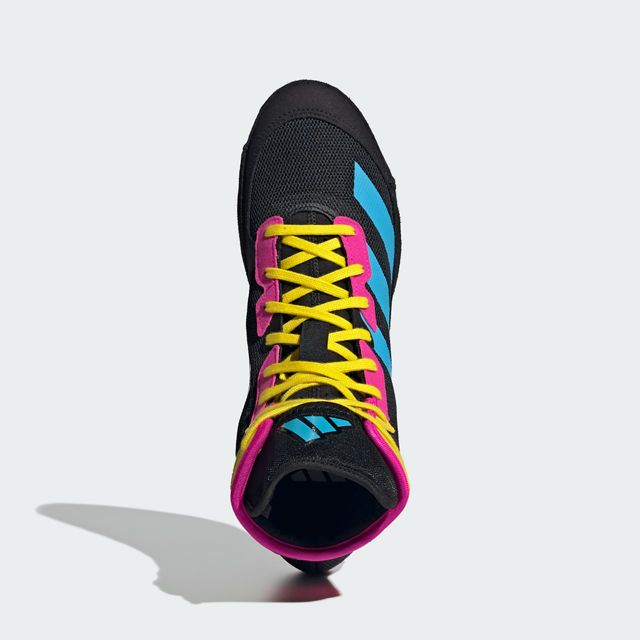 adidas Ringerschuhe Adizero, Schwarz-Pink-Gelb 8