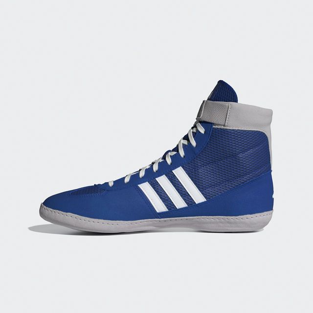 adidas Ringerschuhe Combat Speed 4, Blau-Weiß-Grau 2