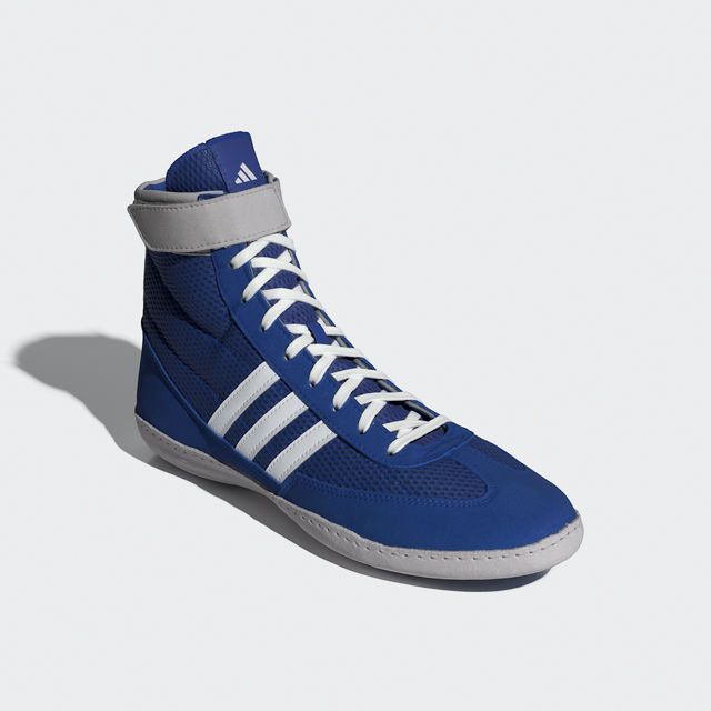 adidas Ringerschuhe Combat Speed 4, Blau-Weiß-Grau 5