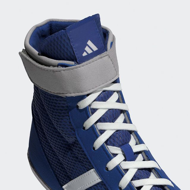 adidas Ringerschuhe Combat Speed 4, Blau-Weiß-Grau 8